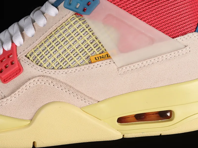 All categories Air Jordan Jordan series basketball shoes Air Jordan 4 OG version Union La x Air Jordan 4 Retro AJ4 Joe 4 Union Pink Blue Knights DC9533-800
